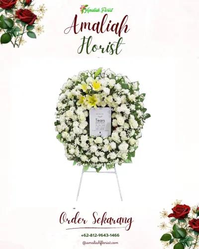 Krans Bunga Duka Cita di Karya Mulia